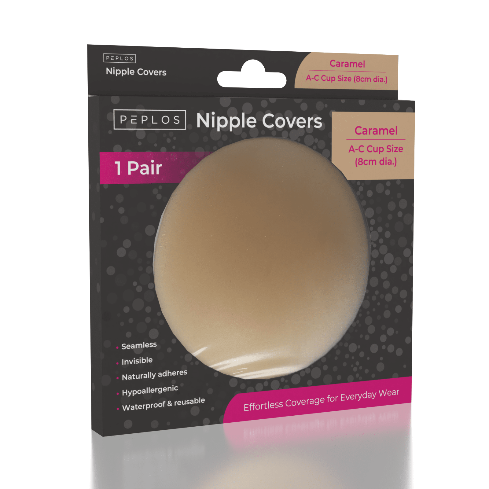 Peplos Non-Adhesive Silicone Nipple Covers - Caramel (Multiple Sizes)